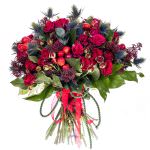 Свадебные букеты невесты из кустовых роз