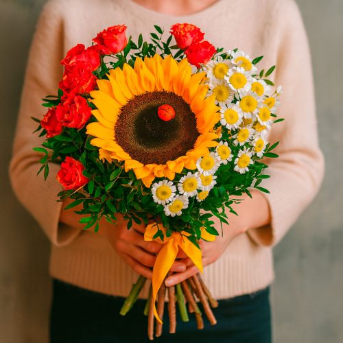 Букет цветов «Солнечное настроение»