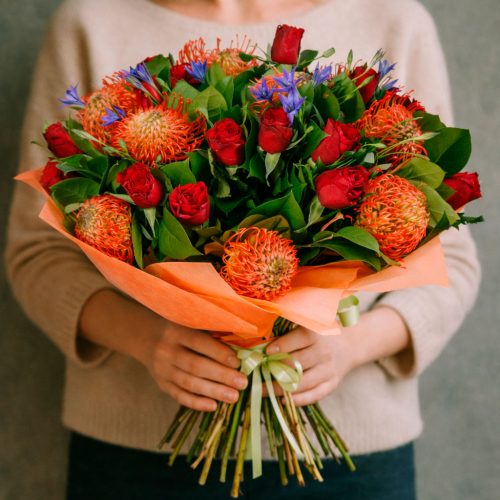 Флористический букет «Лунная фантазия»