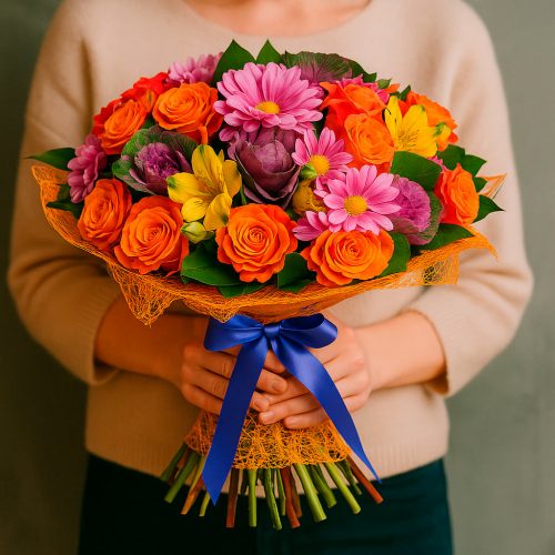 Флористический букет «Утренняя свежесть»