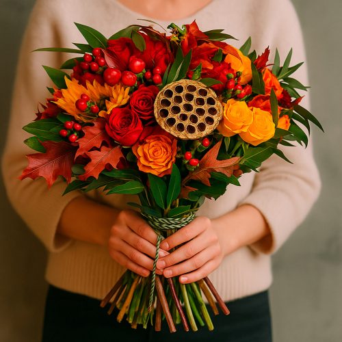 Цветочный букет «Осенний вихрь»