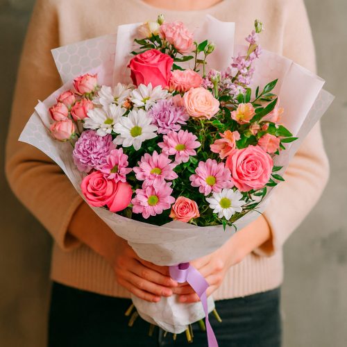 Цветочный букет «Сладкая симфония»